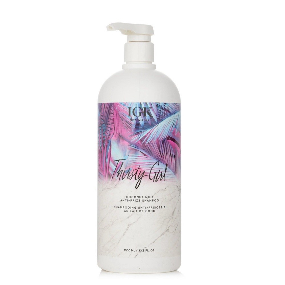 IGK Thirsty Girl Coconut Milk Anti Frizz Shampoo‎ With Pump 33.8 Fl Oz NEW